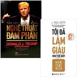 combo sách nổi tiếng của donald trump: tôi đã làm giàu như thế + nghệ thuật đàm phán (bộ 2 cuốn)